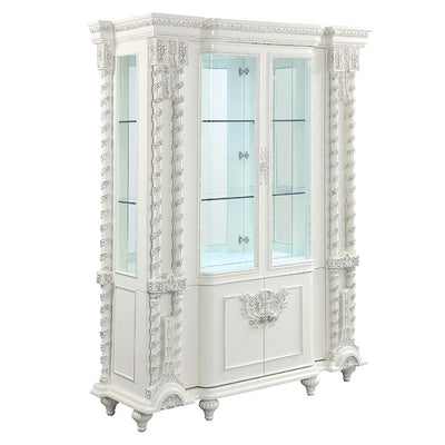 Vanaheim - Curio - Antique White Finish - Grand Furniture GA