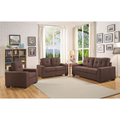 Platinum III - Loveseat - Chocolate Fabric - Grand Furniture GA