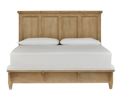 Lynnfield - Complete Panel Bed With Upholstered Footboard.