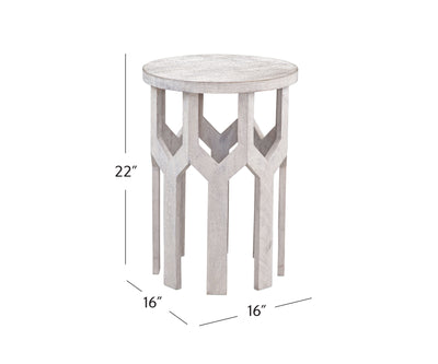 Lloyd - White Accent Table - White