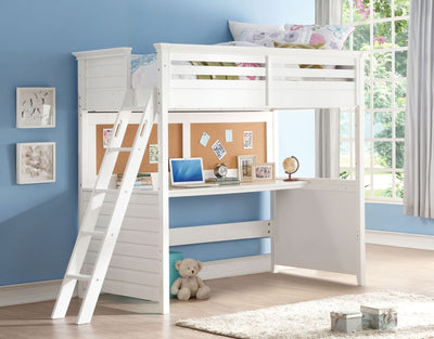 Lacey - Loft Bed - White - Grand Furniture GA