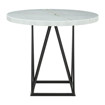 Riko - Round Counter Height Dining Table - White - Counter Tables - Grand Furniture GA