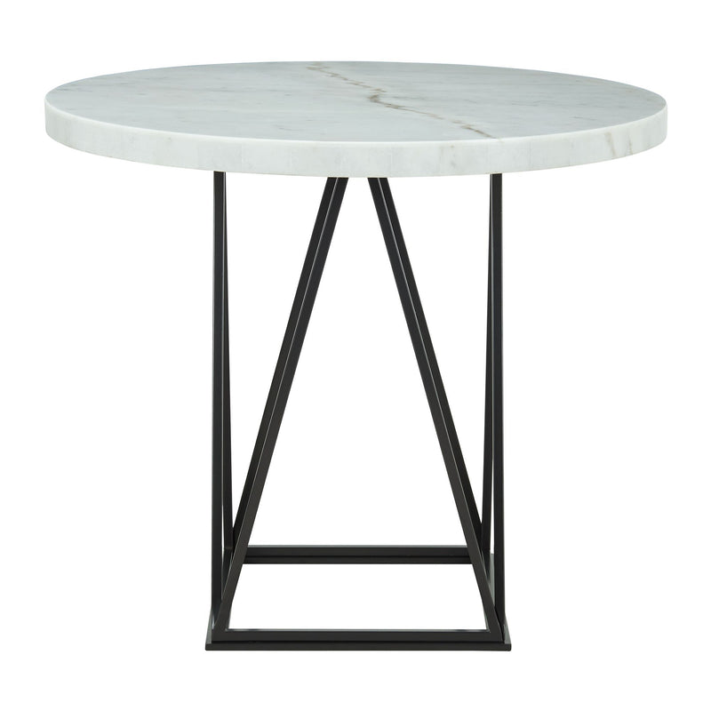 Riko - Round Counter Height Dining Table - White - Counter Tables - Grand Furniture GA