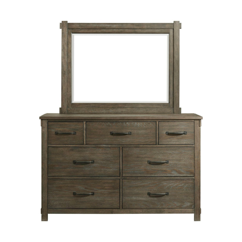 Scott - 7-Drawer Dresser With Mirror Set - Dresser & Mirror - Grand Furniture GA