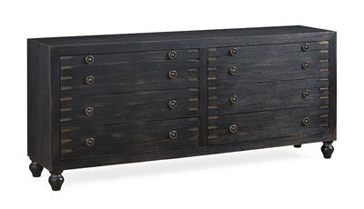 Hope - Six Drawer Two Pullout Shelf Credenza.
