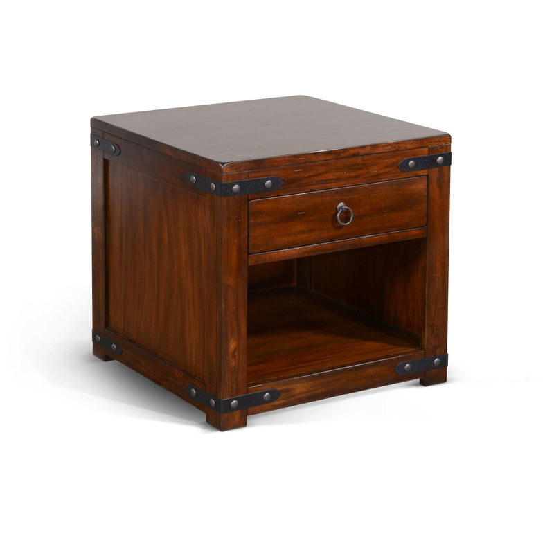 Santa Fe - 24" End Table - Dark Brown.