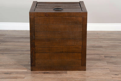 Homestead - 24" End Table - Dark Brown.