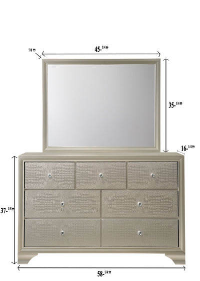 Lyssa - Dresser, Mirror - Grand Furniture GA