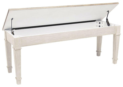 Skempton - White - Storage Bench.