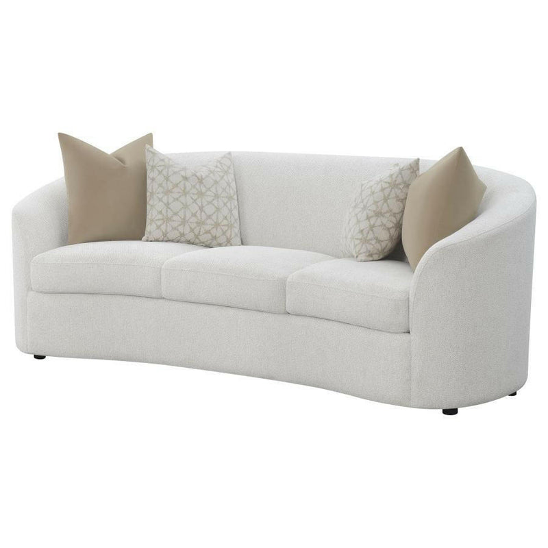 Rainn - Upholstered Tight Back Sofa Latte - Grand Furniture GA