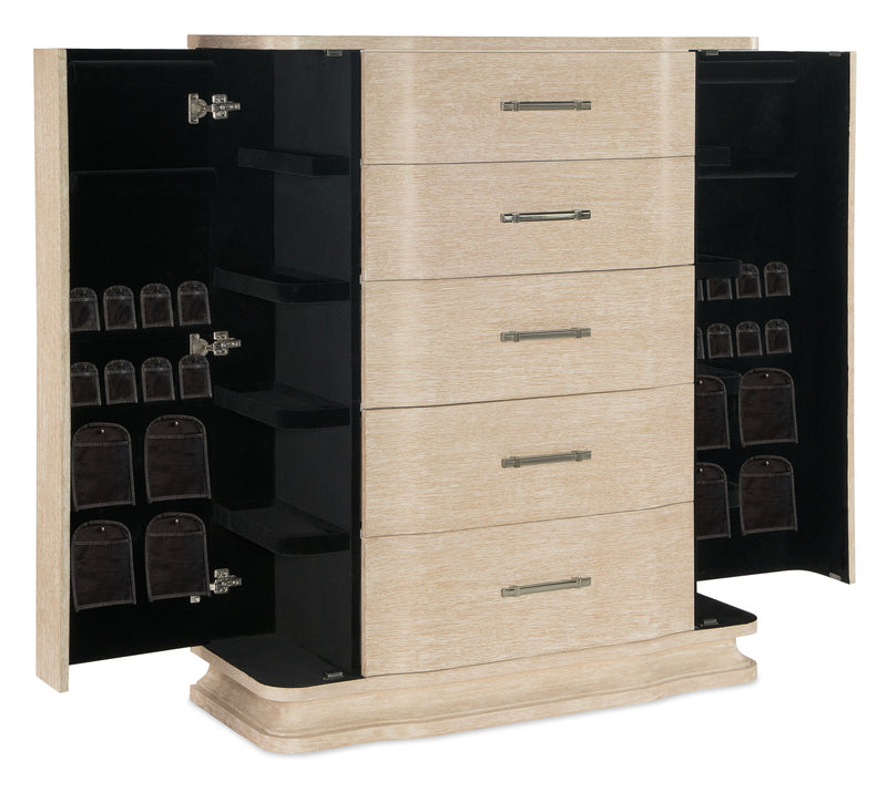 Nouveau Chic - Five Drawer Chest - Light Brown