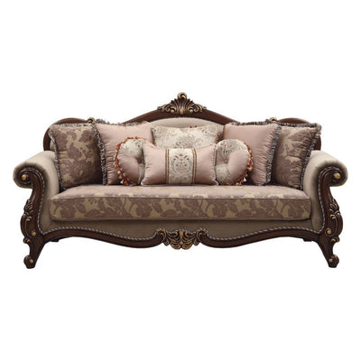 Mehadi - Sofa - Velvet & Walnut - Grand Furniture GA