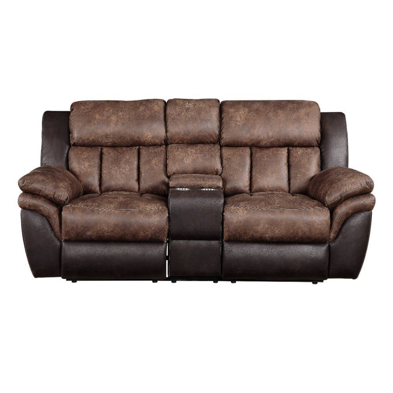 Jaylen - Loveseat - Toffee & Espresso Polished Microfiber - Grand Furniture GA