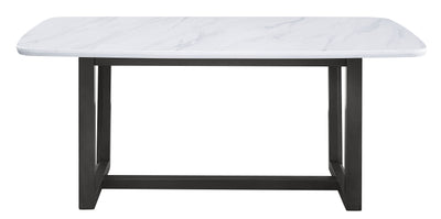 Madan - Dining Table - Marble Top & Weathered Gray Finish - Grand Furniture GA