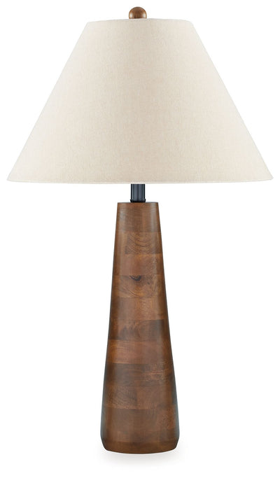 Danset - Brown - Wood Table Lamp.