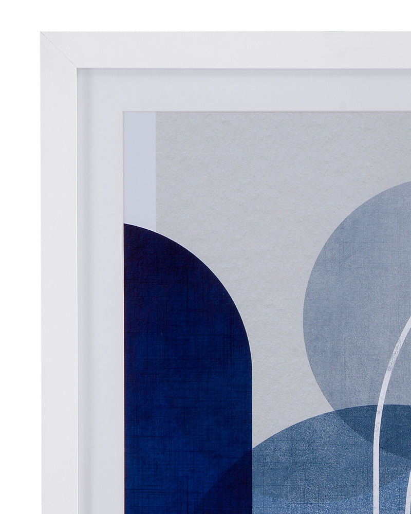 Retrieve B - Framed Art - Blue