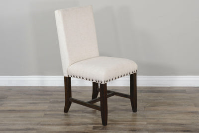 Vivian - Dining Chair - Beige / Dark Brown.