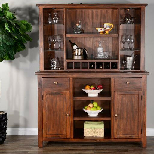 Tuscany - Hutch Only 38" - Dark Brown.