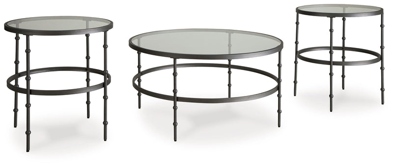 Kellyco - Gunmetal - Occasional Table Set (Set of 3)