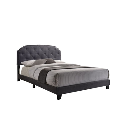 Tradilla - Queen Bed - Gray Fabric - Grand Furniture GA
