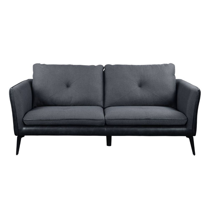 Harun - Sofa - Gray Fabric & PU - Grand Furniture GA