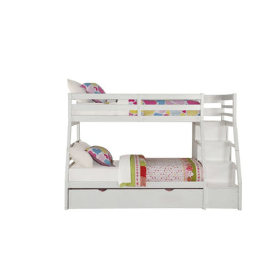 Jason - Twin Over Full Bunk Bed - White - 65".