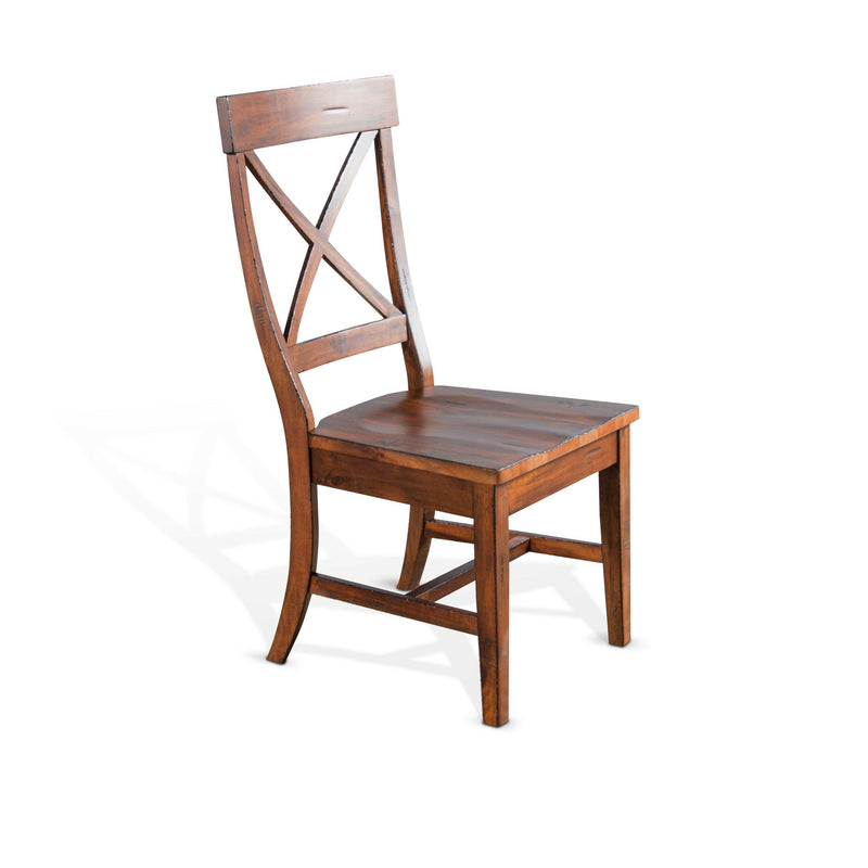 Tuscany - Crossback Chair - Dark Brown.