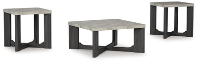 Sharstorm - Two-tone Gray - Occasional Table Set (Set of 3).