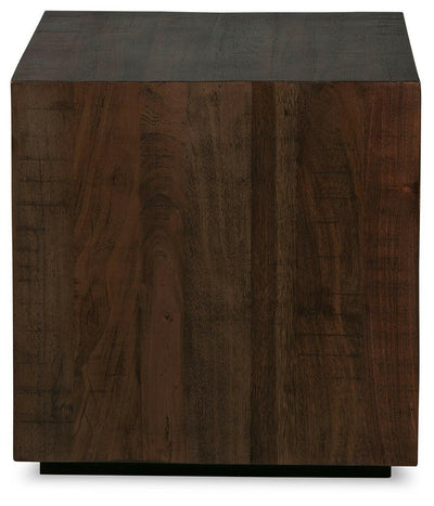 Hensington - Brown / Black - Square End Table.