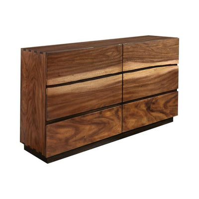 Winslow - 6-Drawer Dresser - Smokey Walnut and Coffee Bean.