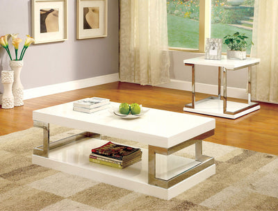 Meda - End Table - White - Grand Furniture GA