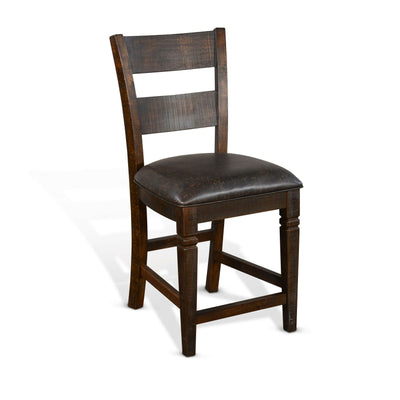 Homestead - 38" Ladderback Chair - Brown / Black.