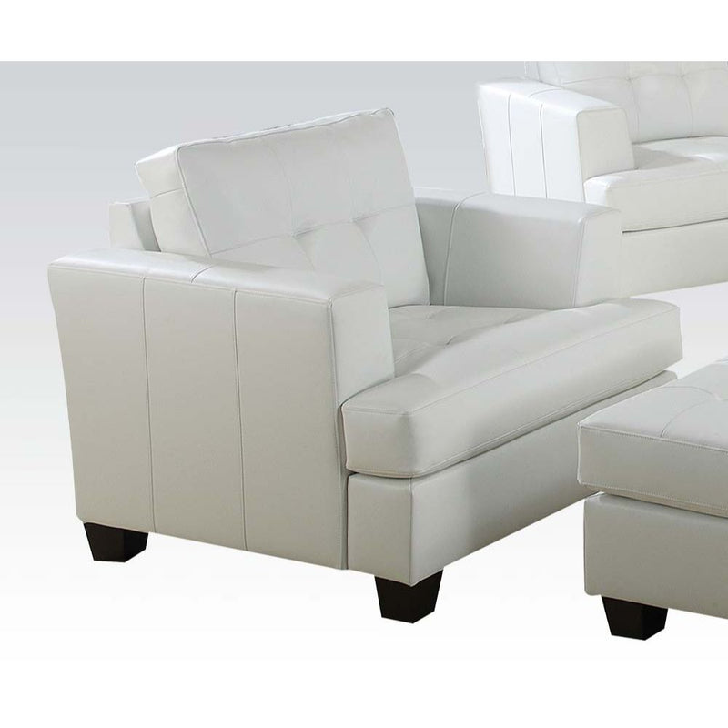 Platinum - Chair - White Bonded Leather - Grand Furniture GA