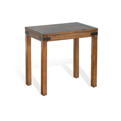 Safari - Chair Side Table - Dark Brown.