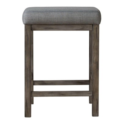 Hayden Way - Upholstered Console Stool - Washed Gray