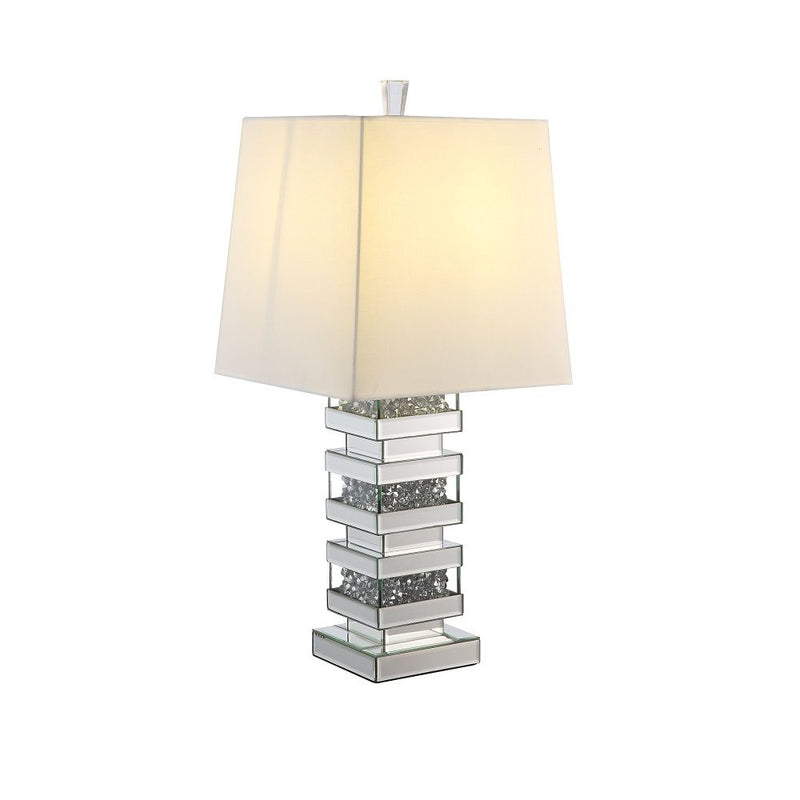 Noralie - Table Lamp - Pearl Silver - Glass - Grand Furniture GA