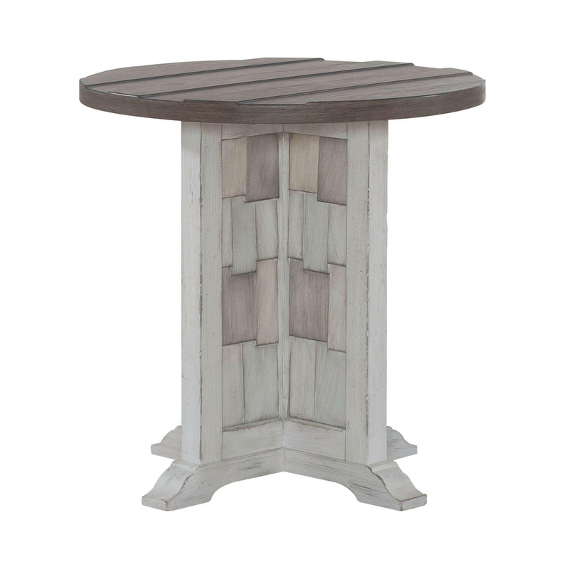 River Place - Round Chairside Table - White