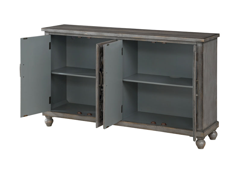 Jessica - Four Door Credenza - Hammond Gray Rub