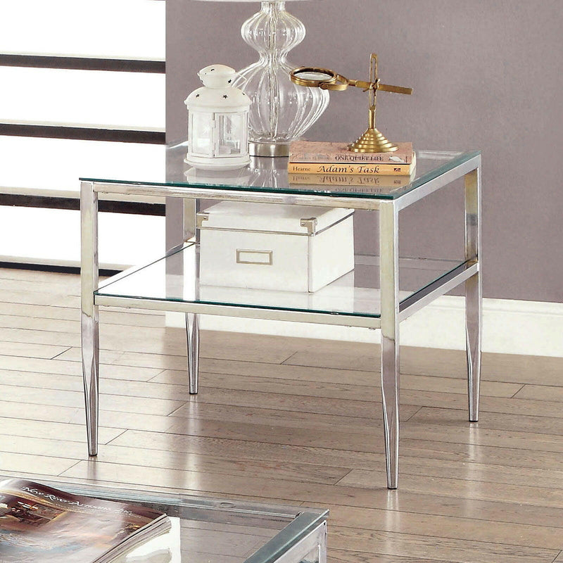 Tanika - End Table - Pearl Silver - Grand Furniture GA