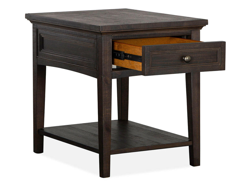 Westley Falls - Rectangular End Table - Graphite.