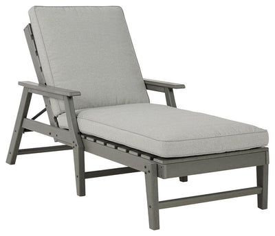 Visola - Gray - Chaise Lounge With Cushion - Grand Furniture GA