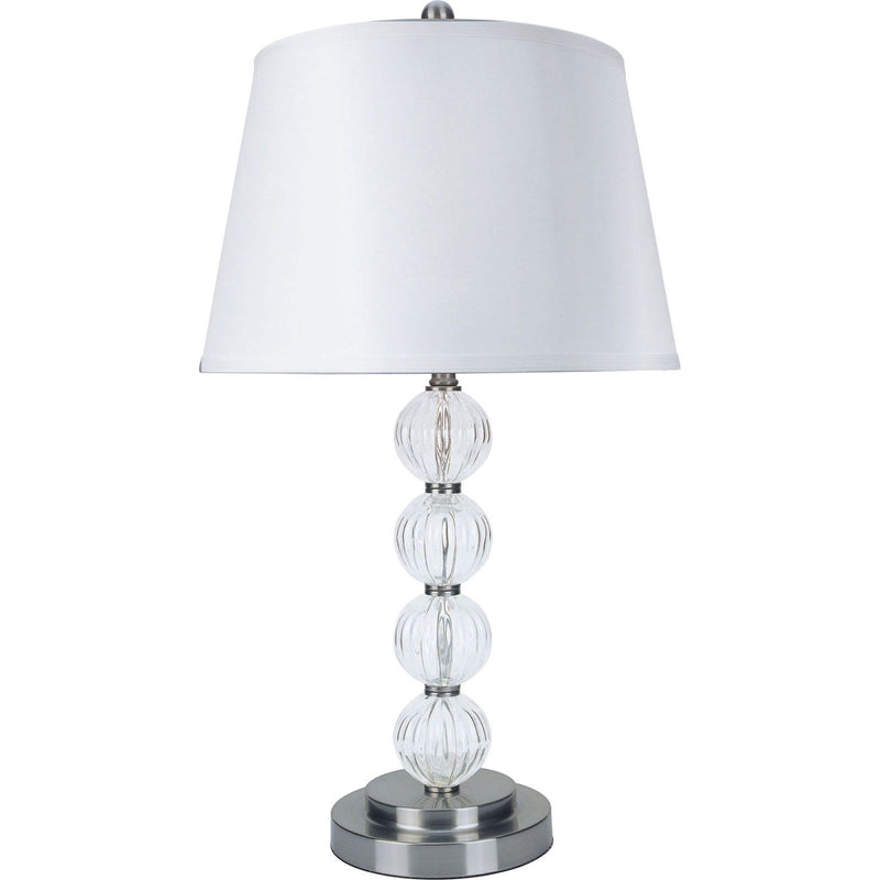 Oona - Table Lamp (Set of 2) - White / Clear - Grand Furniture GA