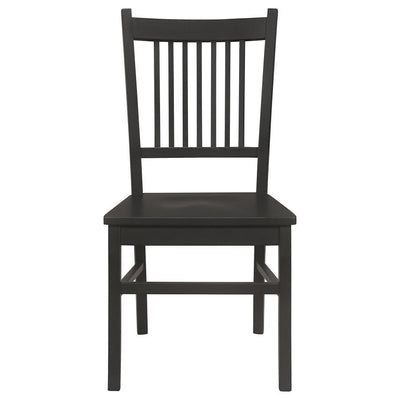 Marbrisa - Wood Dining Side Chair (Set of 2) - Matte Black