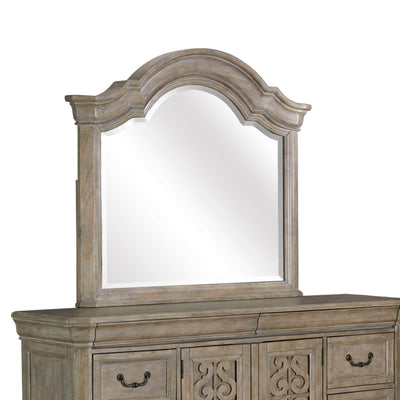 Tinley Park - Shaped Mirror - Dove Tail Grey - Bedroom Mirrors - Grand Furniture GA