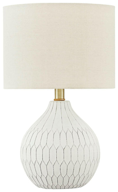 Wardmont - White - Ceramic Table Lamp.