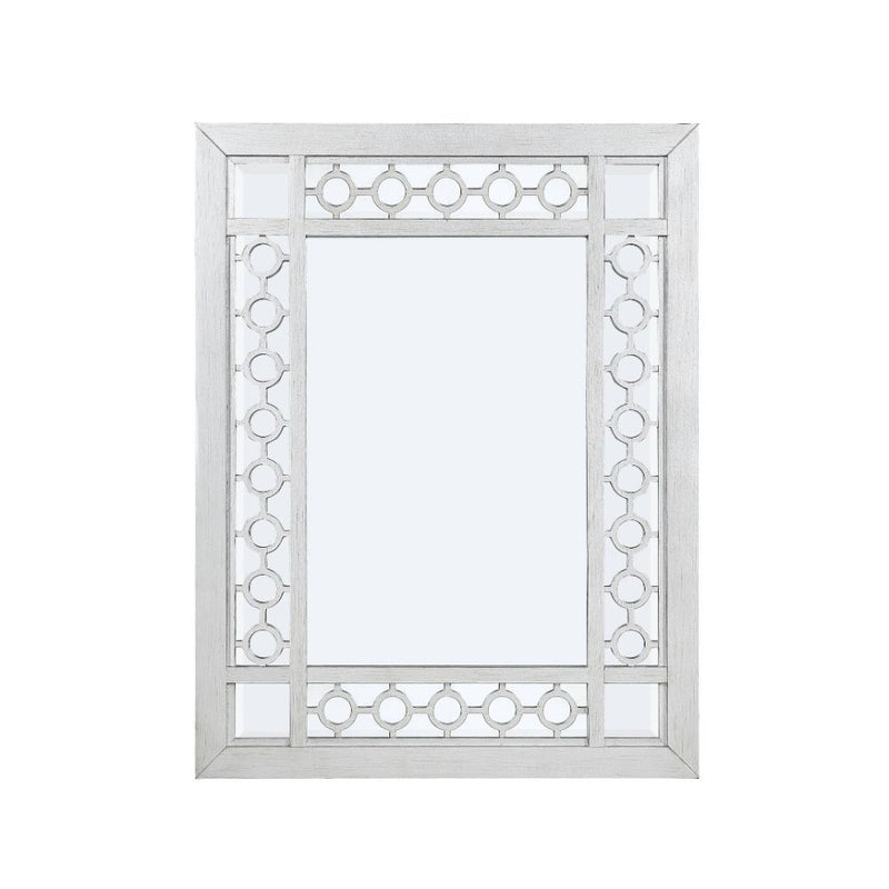Varian - Mirror - Mirrored & Antique Platinum - Grand Furniture GA
