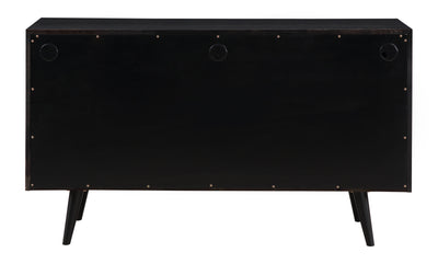 Meeko - Three Door Credenza - Black Rub