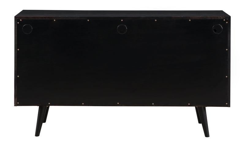 Meeko - Three Door Credenza - Black Rub