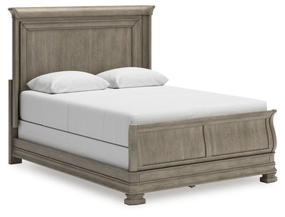 Lexorne - Gray - Queen Sleigh Bed.