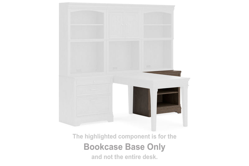 Janismore - Weathered Gray - Bookcase Base